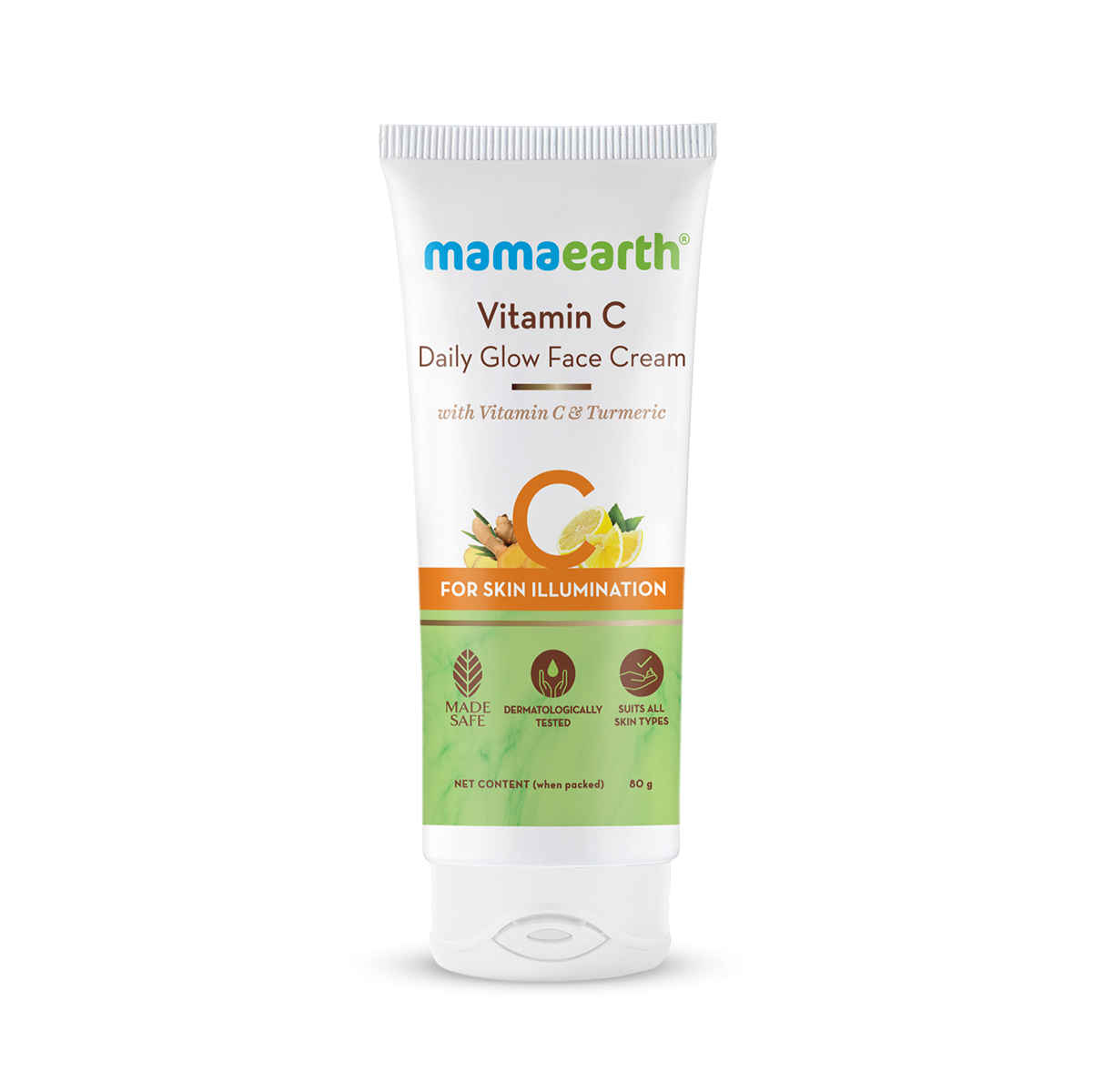 Buy Mamaearth Vitamin C Daily Glow Face Cream With Vitamin C & Turmeric for Skin Illumination - 80 gm - Purplle