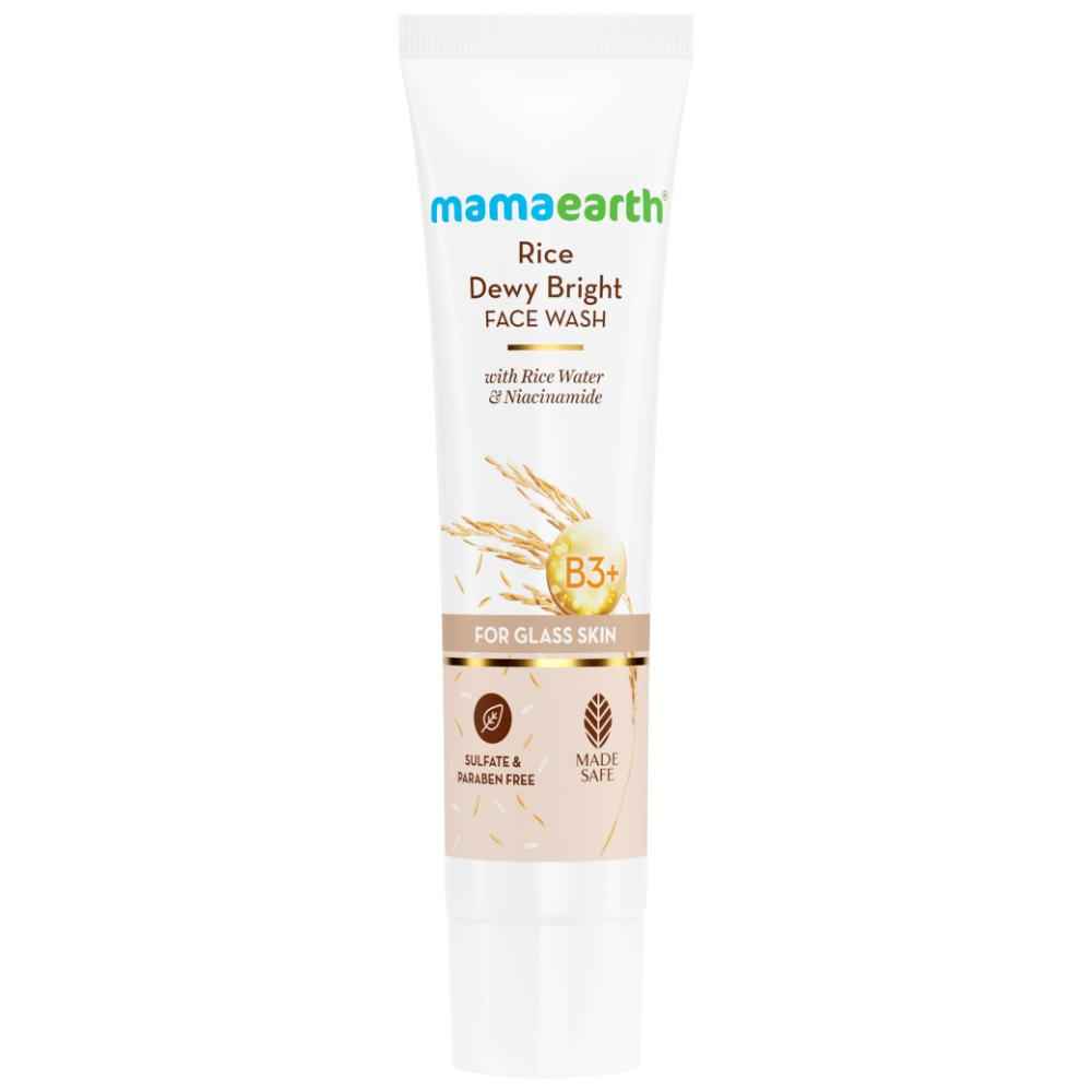 Buy Mamaearth Rice Dewy Bright Face Wash 10 ml - Purplle