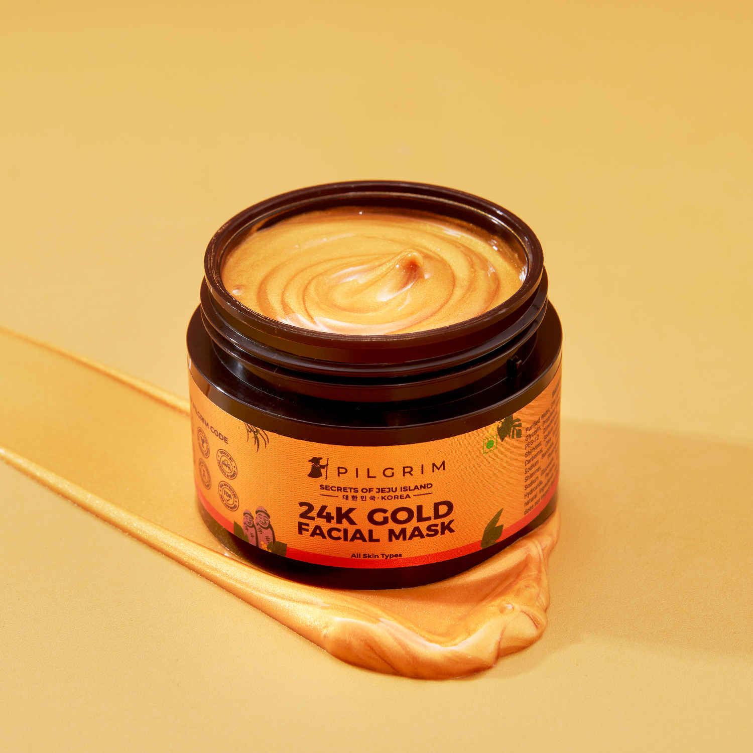 Buy Pilgrim 24K Gold Facial Mask | Enhances| Glow| Firms| Brightnes Skin (50 gm) - Purplle