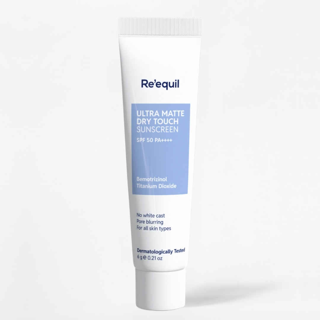 Buy Re'equil Ultra Matte Dry Touch Sunscreen SPF 50 PA++++ 6 gm - Purplle