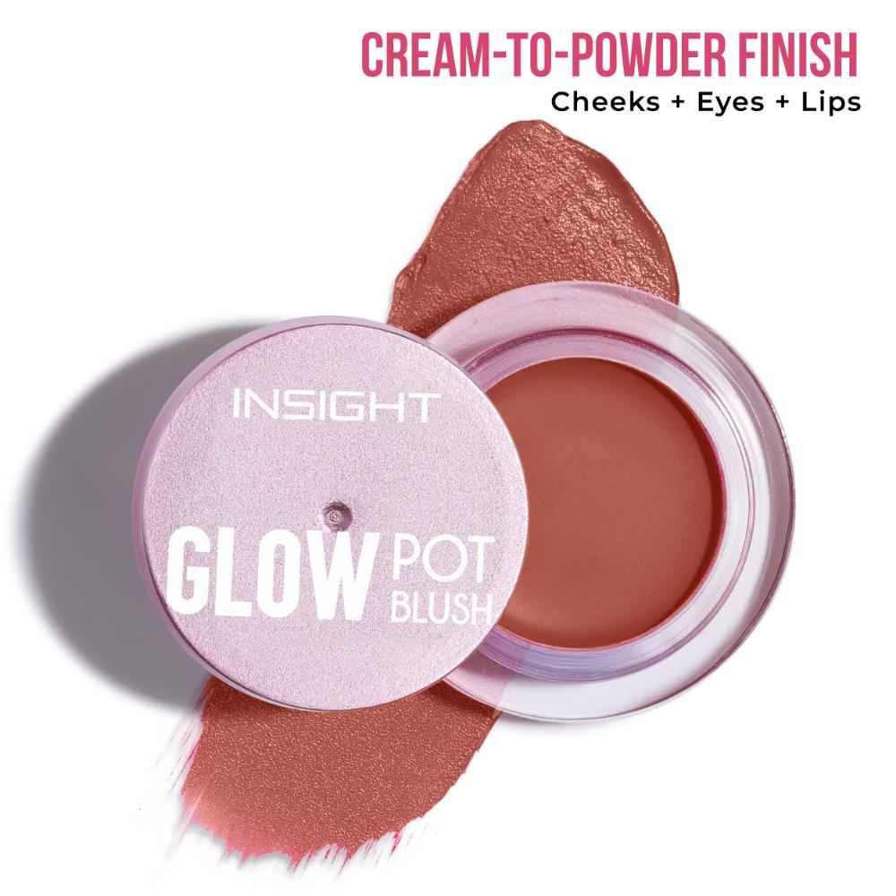 Buy INSIGHT Glow Pot Blush - Coral Tint 5.5 gm - Purplle
