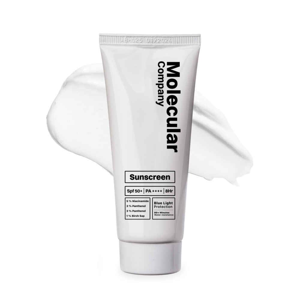 Buy Molecular Company | SPF 50+ Pa++++| Moisturising Gel Sunscreen ,For Oily, Dry, Sensitive, Combination, Dull, Acne Prone Skin| 50 gm - Purplle