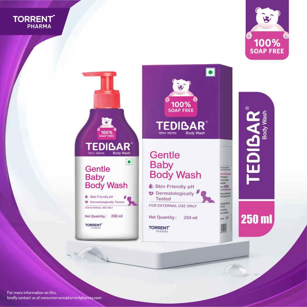 Buy Tedibar Gentle Soothing Moisturising Baby Body Wash | 100% Soap Free | Skin Friendly pH 250 ml - Purplle