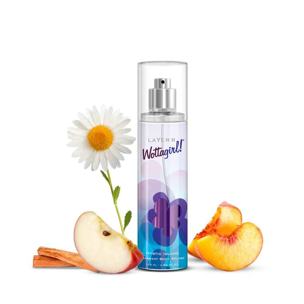 Buy Layerr Wottagirl ! Fragrant Body Splash - MYSTIC ISLAND 135 ml | fragrance for women | body mist for women - Purplle