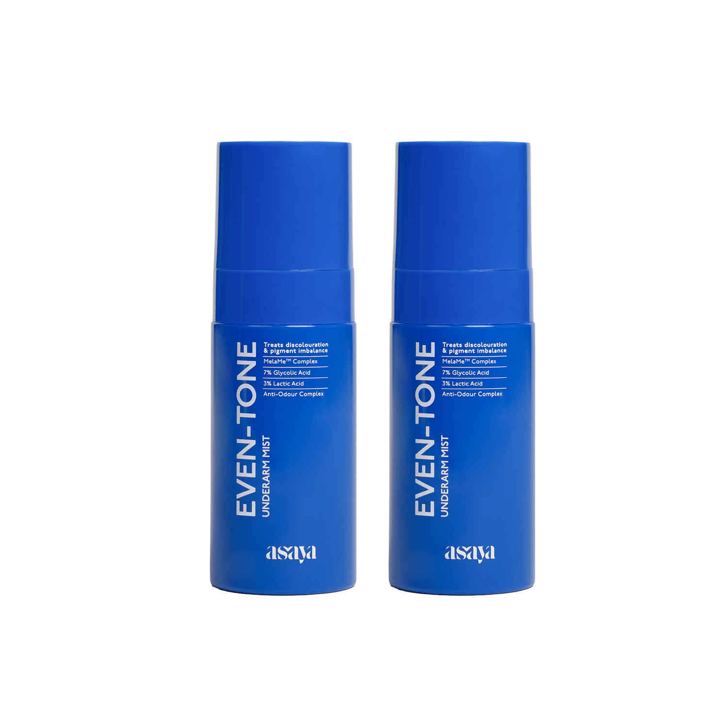 Buy Asaya Even Tone Mist for Dark Underarm | 7% Glycolic Acid Spray with 3% Lactic Acid & MelaMe™ Complex | Controls Odour & Fades Darkness | 50 ml | Pack of 2 - Purplle