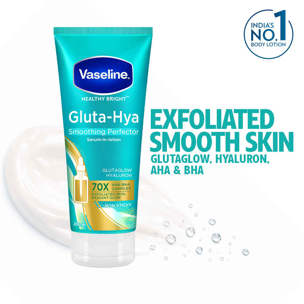 Buy Vaseline Gluta Hya AHA BHA Exfoliating Lotion 200 ml - Purplle