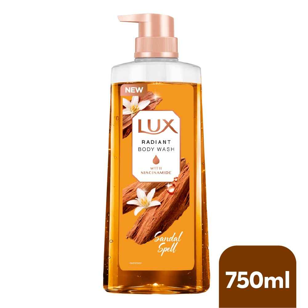 Buy Lux Luxurious Sandalwood Body Wash, With 100% natural Sandalwood Oil, For 12Hr Long Lasting Freshness and Fragrance, For All Skin Types - 750 ml - Purplle