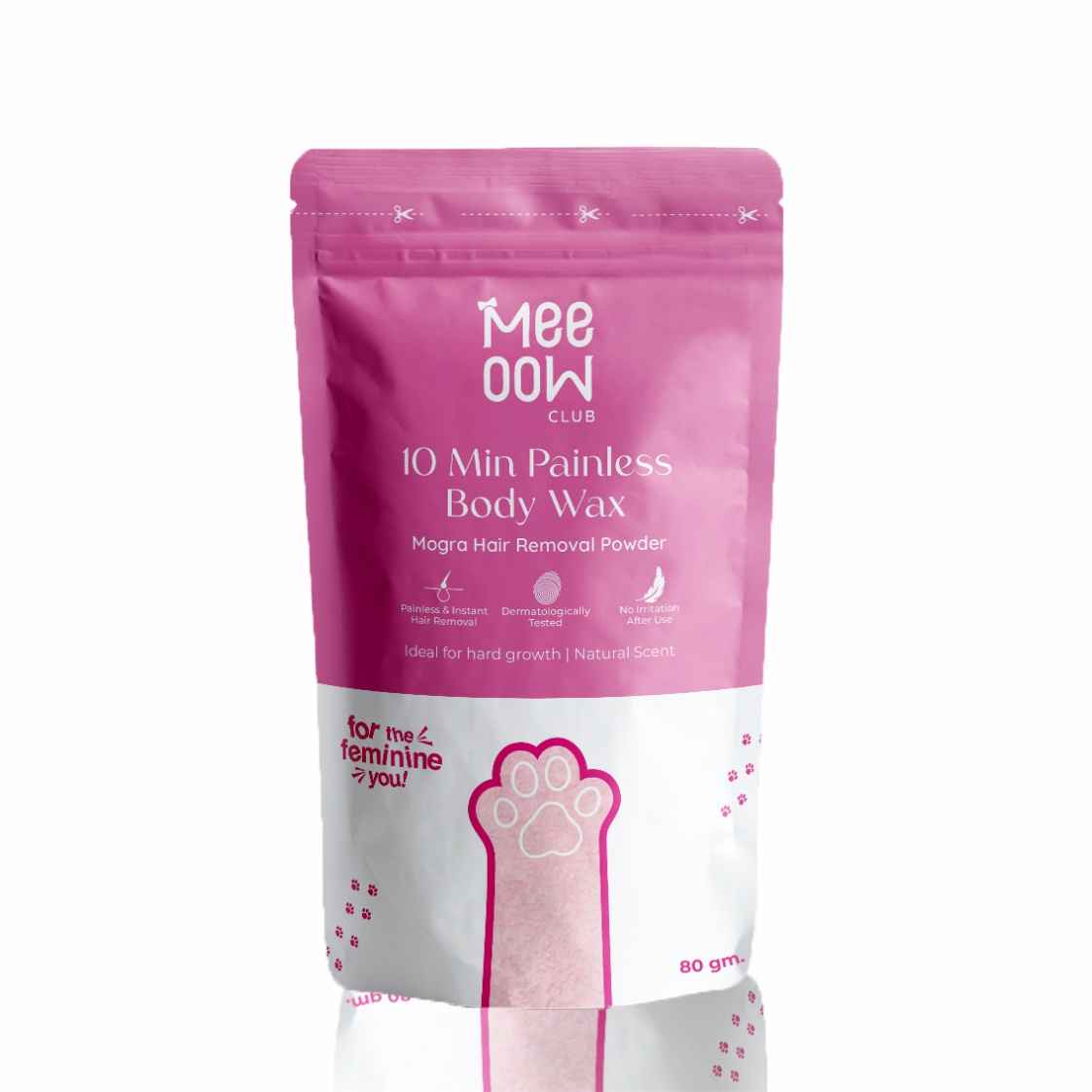 Buy Meeoow Club 4-in-1 Mogra Body Hair Removal Powder Mask (80 gm) - Purplle