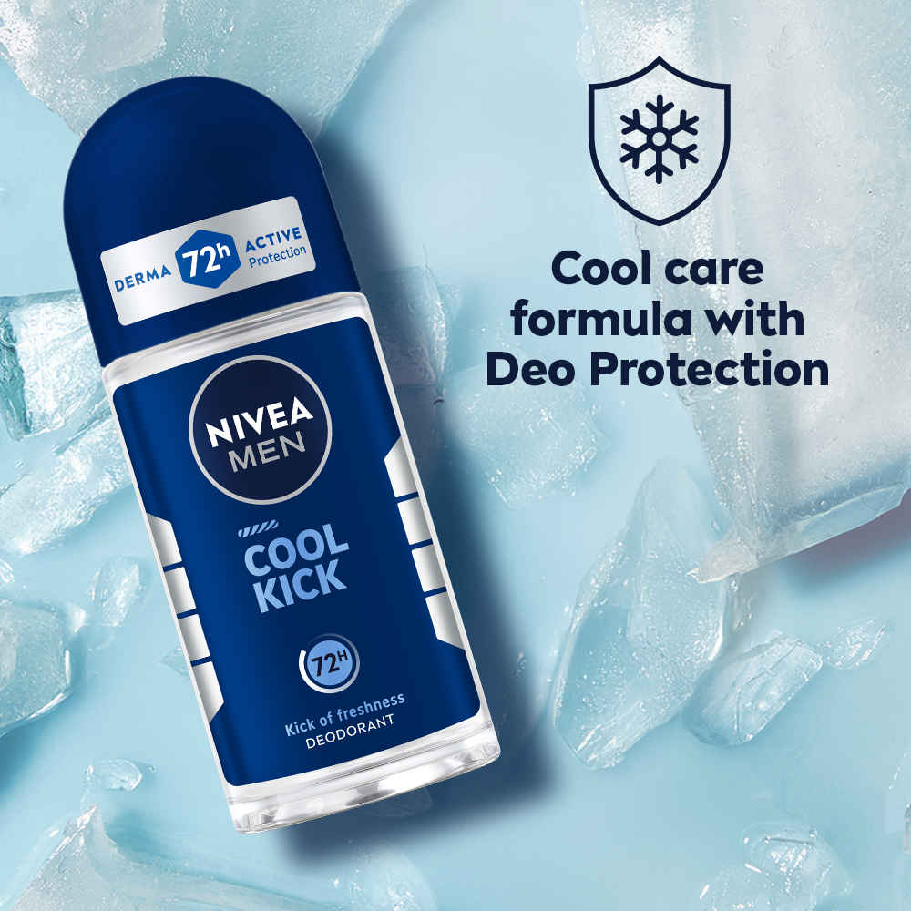 Buy Nivea Men Cool Kick Roll On (50 ml) - Purplle