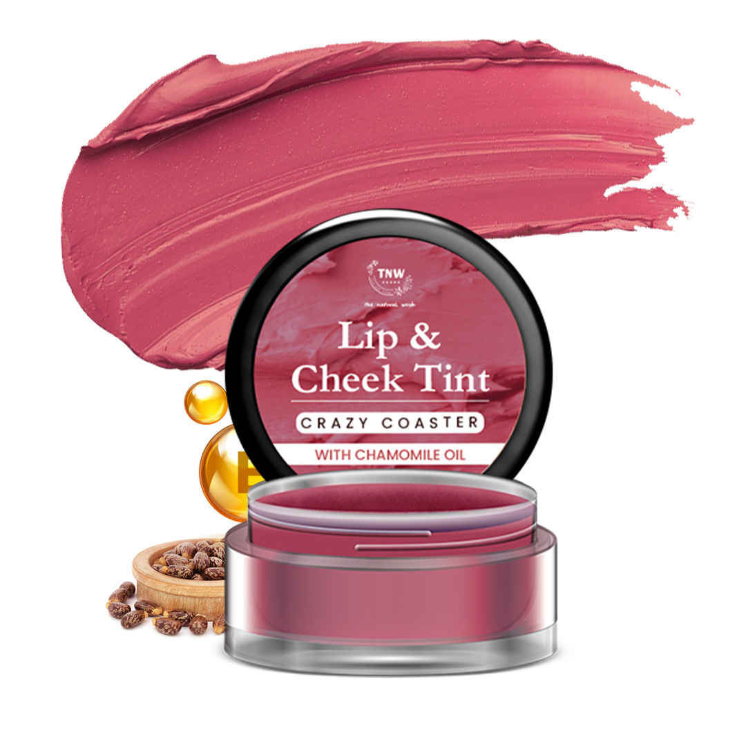 Buy TNW The Natural Wash Crazy Coaster Lip & Cheek Tint | With Chamomile Oil | For lips, cheeks, & eyelids | For a natural makeup look 5 gm - Purplle