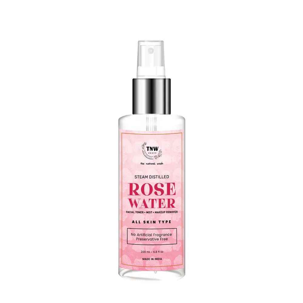 Buy TNW The Natural Wash Steam Distilled Rose Water- 100% Natural Toner and Makeup Remover (200 ml) - Purplle