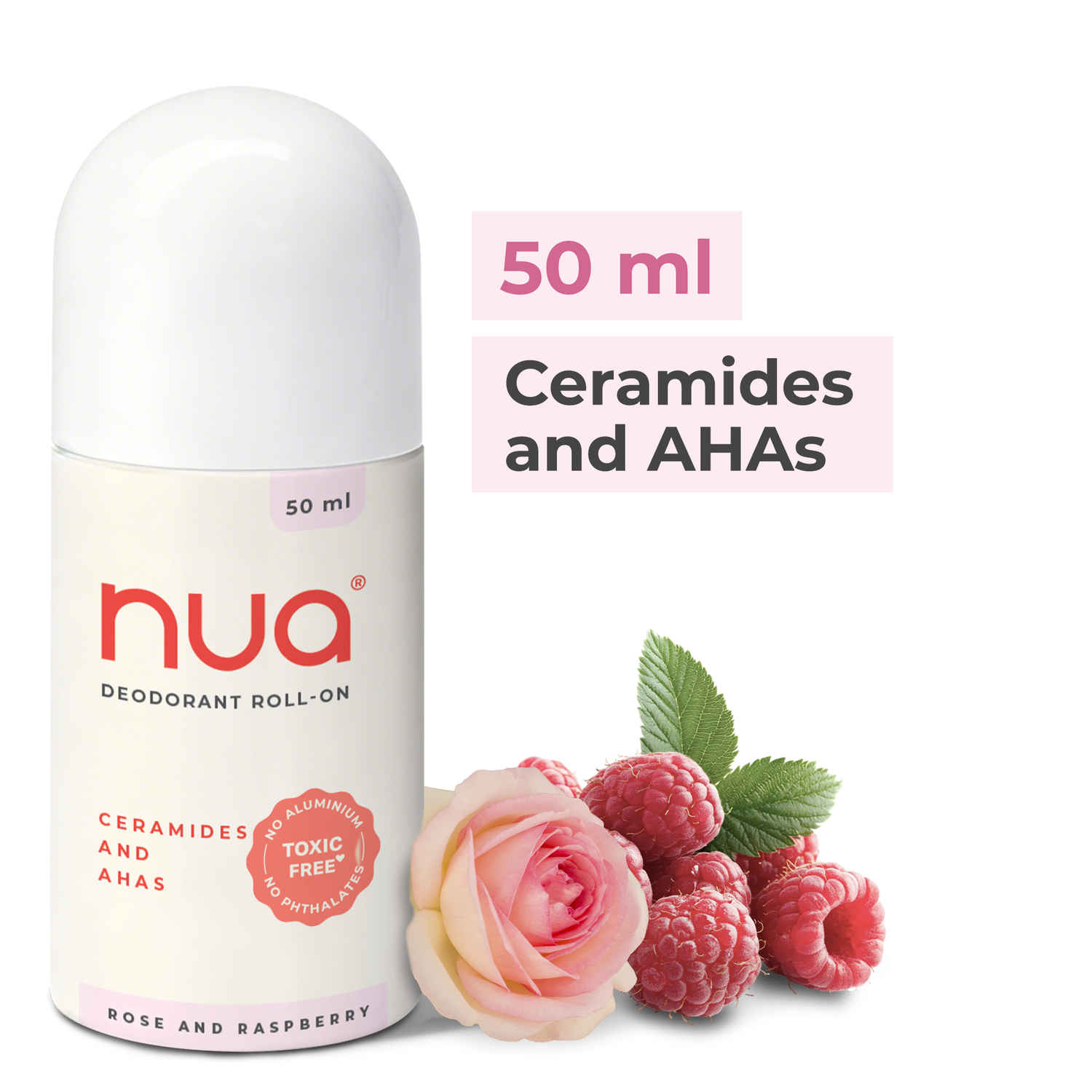 Buy Nua Deodorant Roll-On (Rose & Raspberry) 50 ml - Purplle