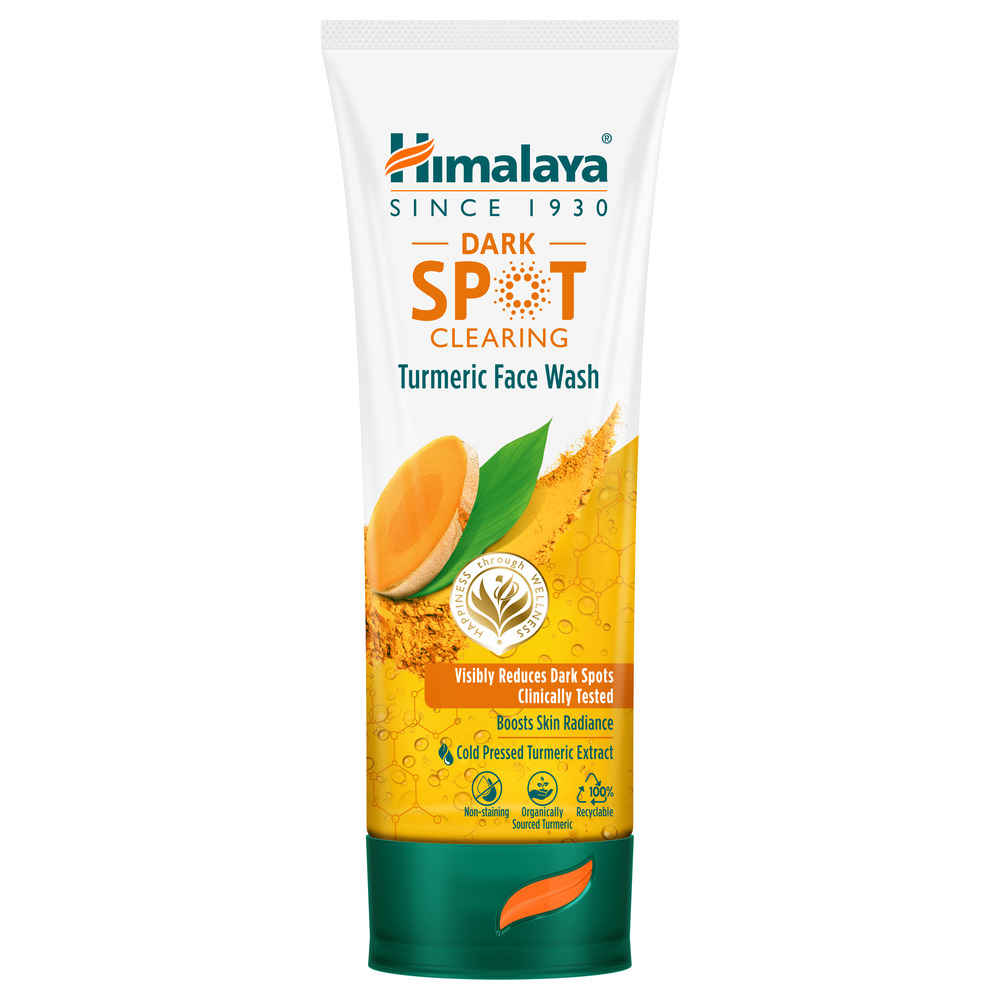 Buy Himalaya Dark Spot Clearing Turmeric Face Wash | Reduce dark spots in 7 days | Organically sourced & Cold-pressed turmeric | 100 ml - Purplle