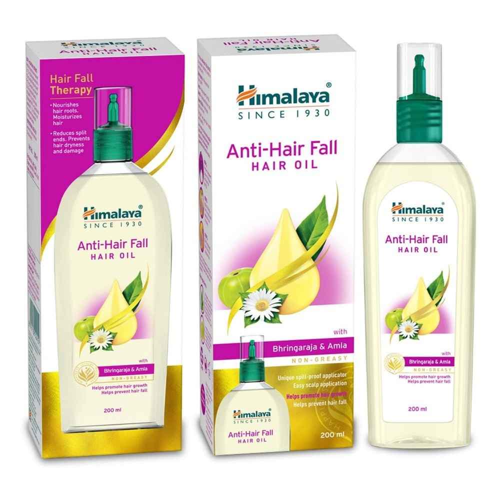 Buy Himalaya Anti-Hair Fall Hair Oil | Treatment oil helps promote hair growth | with Bhringaraja, Amla, Methi, Neem, Bilva | Non-Greasy | For Women & Men | (200 ml) - Purplle