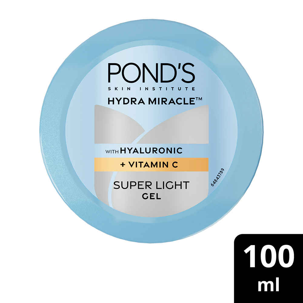 Buy Ponds Hydra Miracle Super Light Gel with Hyaluronic Acid & Vitamin C - 100 gm - Purplle