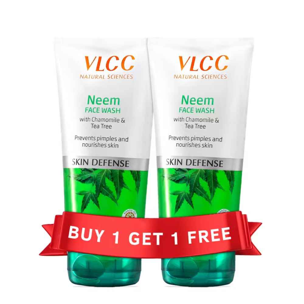 Buy VLCC Neem Face Wash With Chamomile And Tea Tree (B1G1) (Each 150 ml) - Purplle