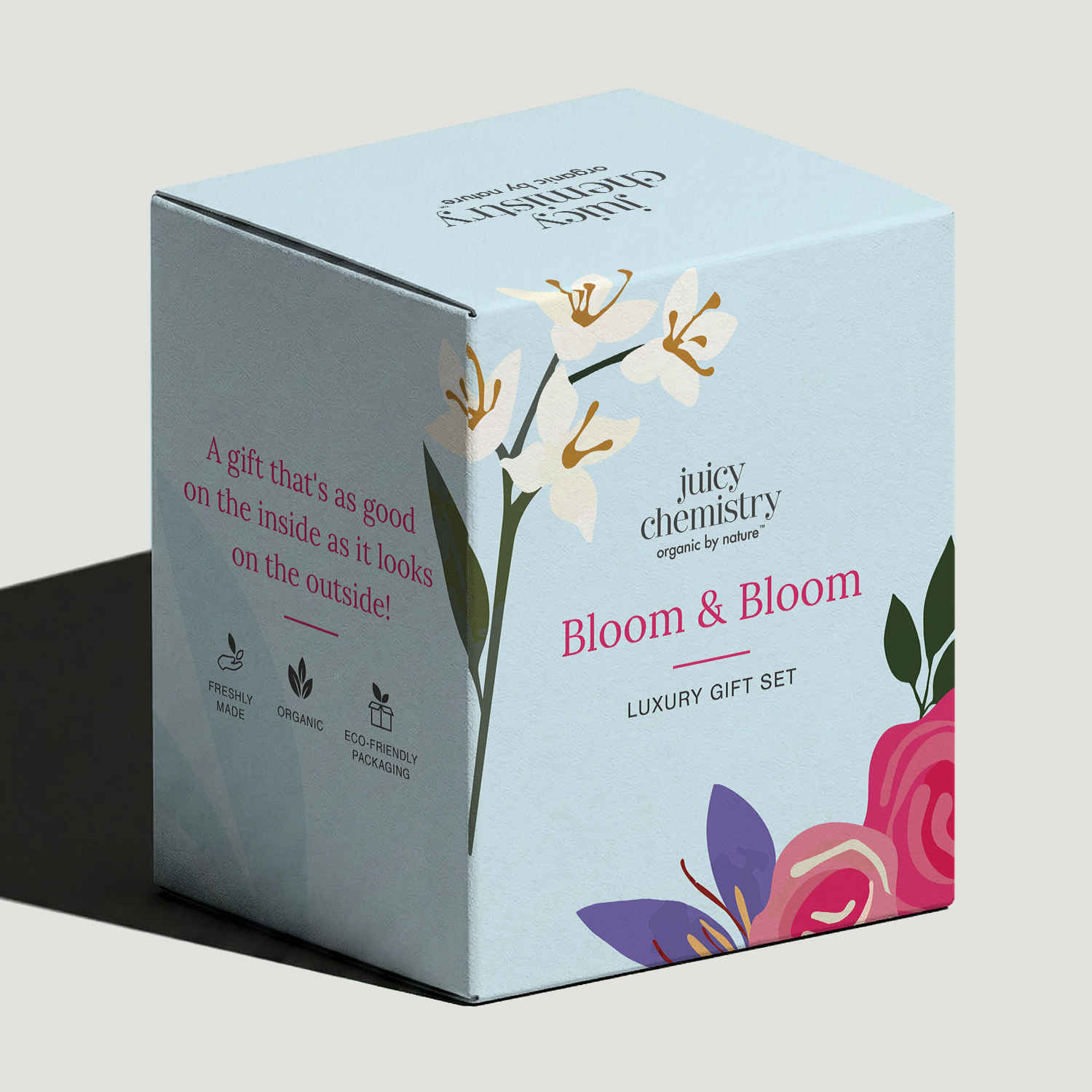 Buy Juicy Chemistry Bloom & Bloom Gift Box | Skincare Gift Set | Self Care & Beauty Hamper 4 pcs - Purplle