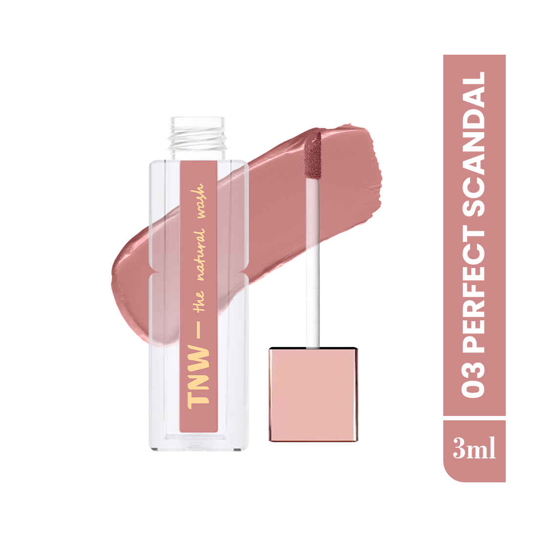 Buy TNW The Natural Wash Comfy Matte Liquid Lipstick | 03 Perfect Scandal | Weightless, Hydrating & Long-Wear | Shea Butter, Hyaluronic Acid & Jojoba Oil | Paraben-Free | 3 ml - Purplle
