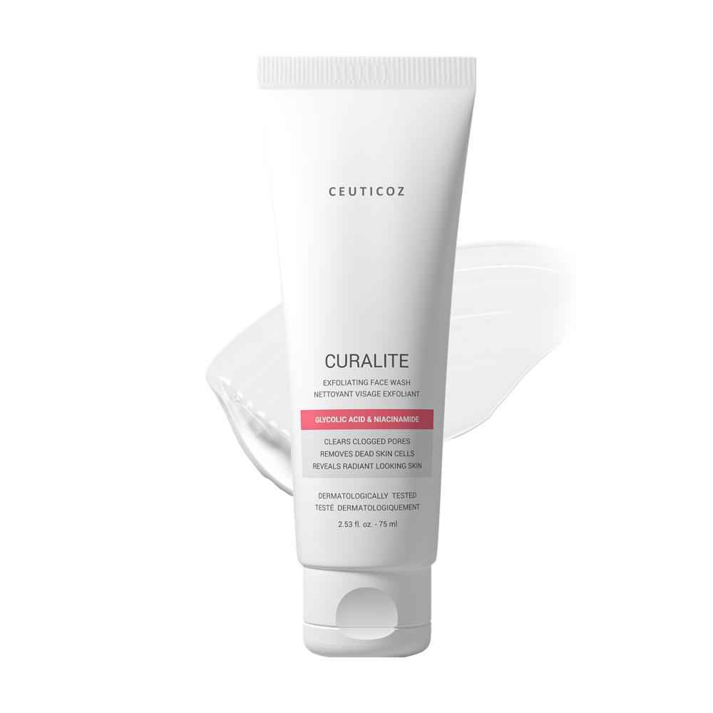 Buy Ceuticoz Curalite Exfoliating Facewash 75 ml - Purplle