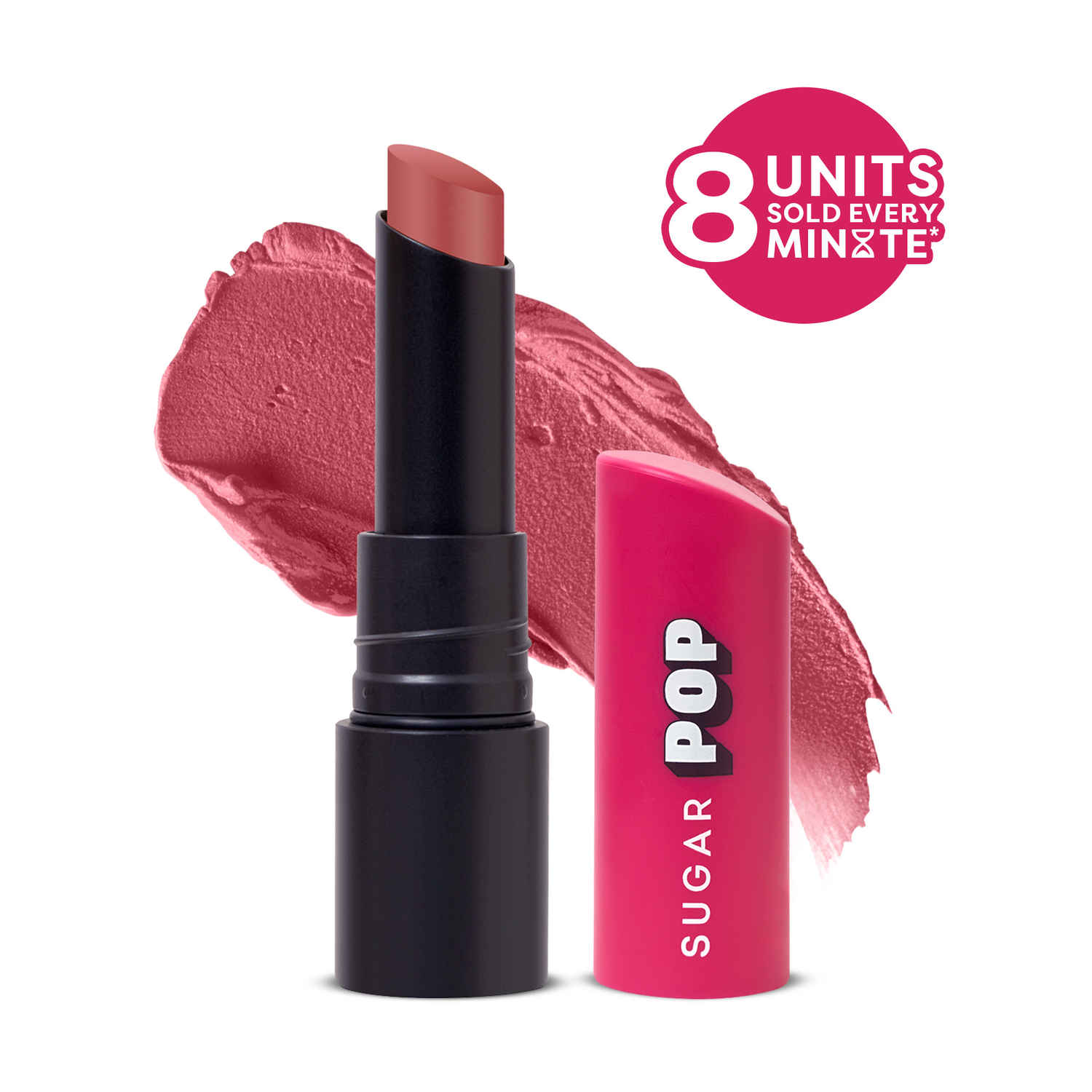 Buy SUGAR POP Ultrastay Transferproof Lipstick 05 Rustic Rose - 4 gm - Enriched with Vitamin E | Smooth Glide | Waterproof | Longlasting - Purplle