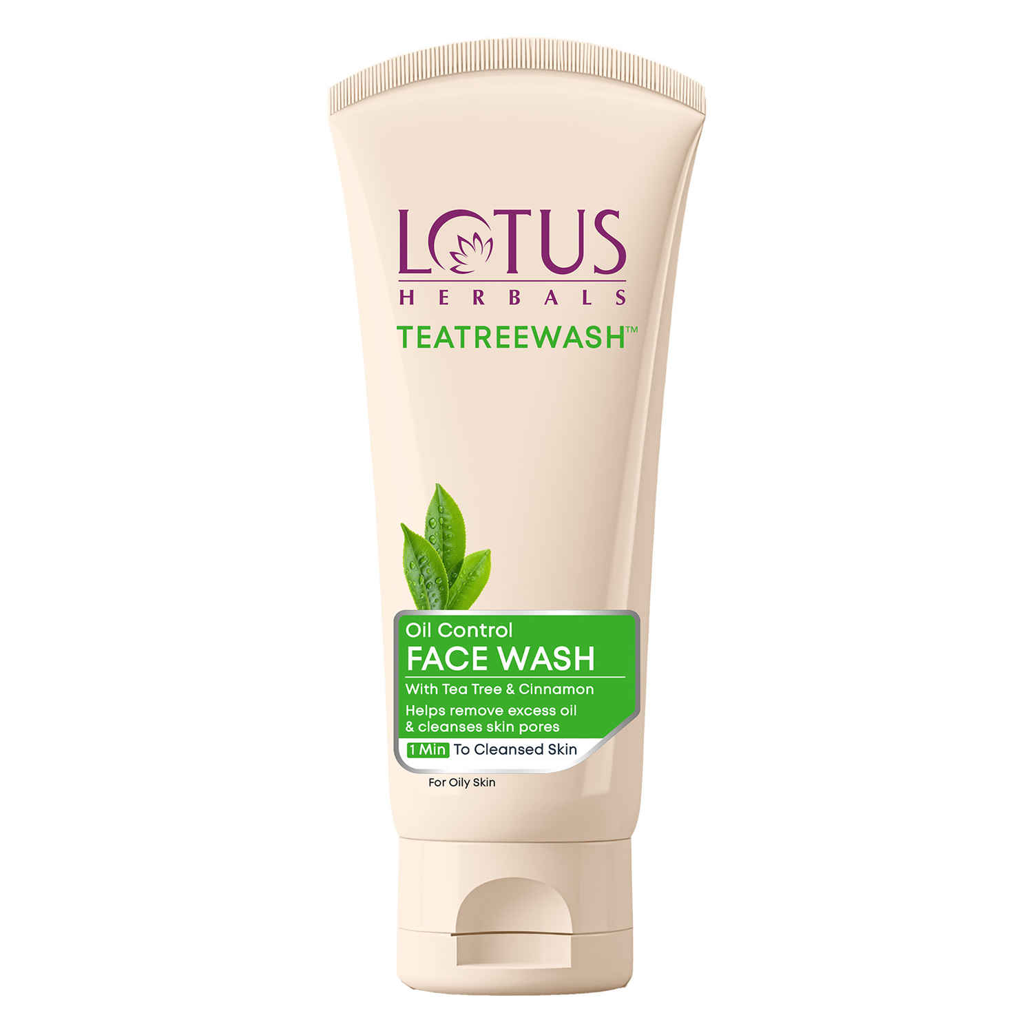 Buy Lotus Herbals Teatreewash Face Wash | with Tea Tree Oil & Cinnamon | Anti Acne | Oil Control | For Oily Skin | 120 gm - Purplle