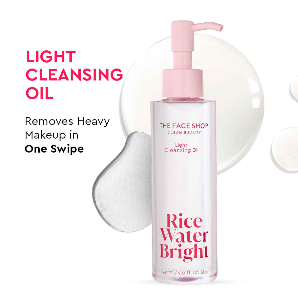 Buy The Face Shop Rice Water Bright Light Cleansing Oil (150 ml) - Purplle