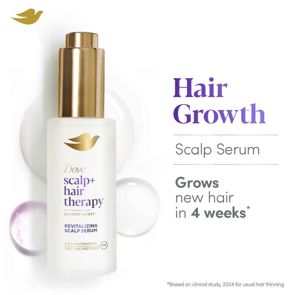 Buy Dove Scalp+Hair Therapy Density Boost Revitalizing Scalp Serum- 2.5% Niacinamide &1.5% Zinc-peptides, New Hair Growth in 4 weeks, Prevents Thinning and Strengthens Roots - 50 ml - Purplle