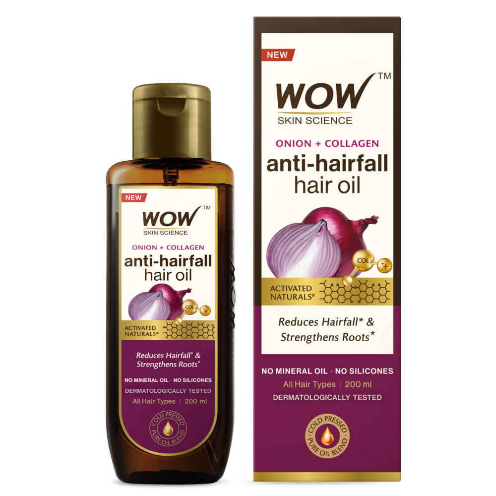 Buy WOW Skin Science Onion Hair Oil for Hair Fall Control - With Onion Black Seed Oil Extracts - 200 ml - Purplle