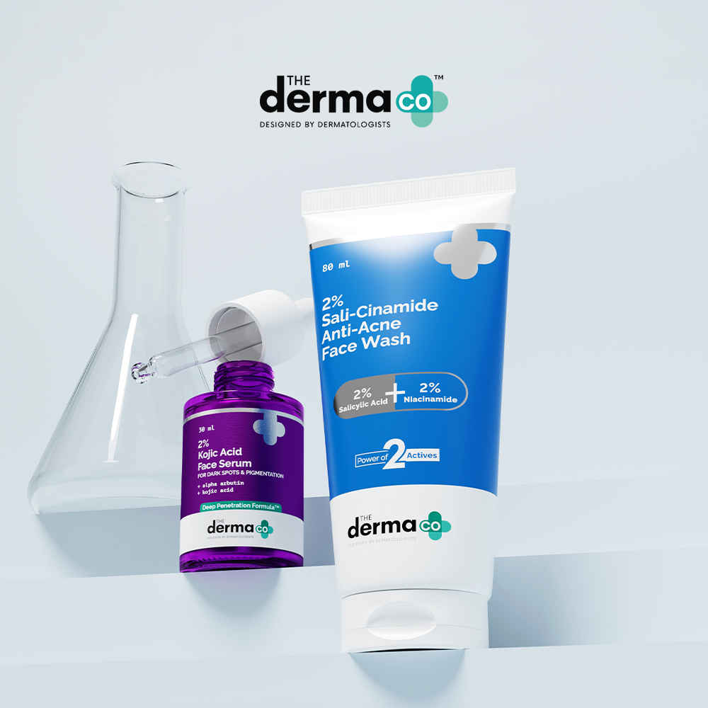 Buy The Derma Co. Pigmentation Care Combo | 2% Kojic Acid Face Serum (30 ml) + Sali-Cinamide Face Wash (80 ml) (Combo of 2) - Purplle