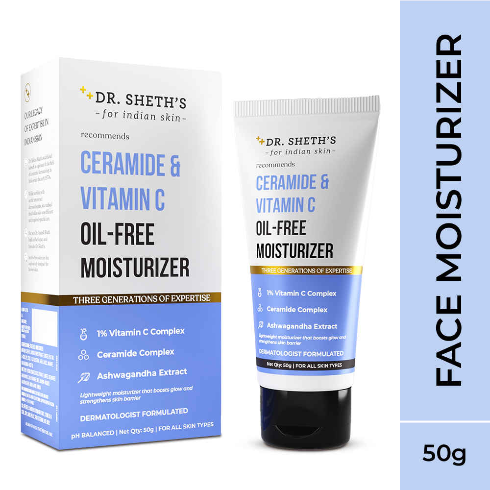 Buy Dr. Sheth's Ceramide and Vitamin C Oil-Free Moisturizer - 50 gm - Purplle