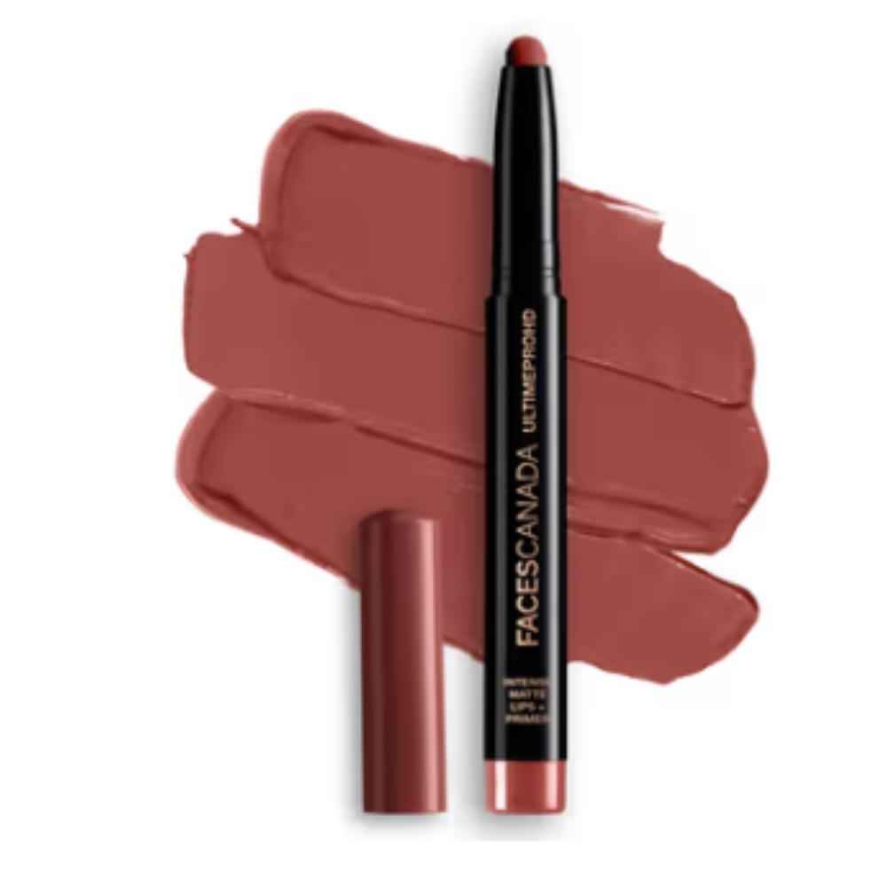 Buy FACES CANADA Comfy Matte Wow HD Primer Lipstick - Cocoa Crush, 1.4 gm | Non-Drying | Smooth Finish | Primer-Infused Formula | Intense Pigmentation | Full Coverage | Lightweight | Long Stay | Waterproof | Smudge Proof - Purplle
