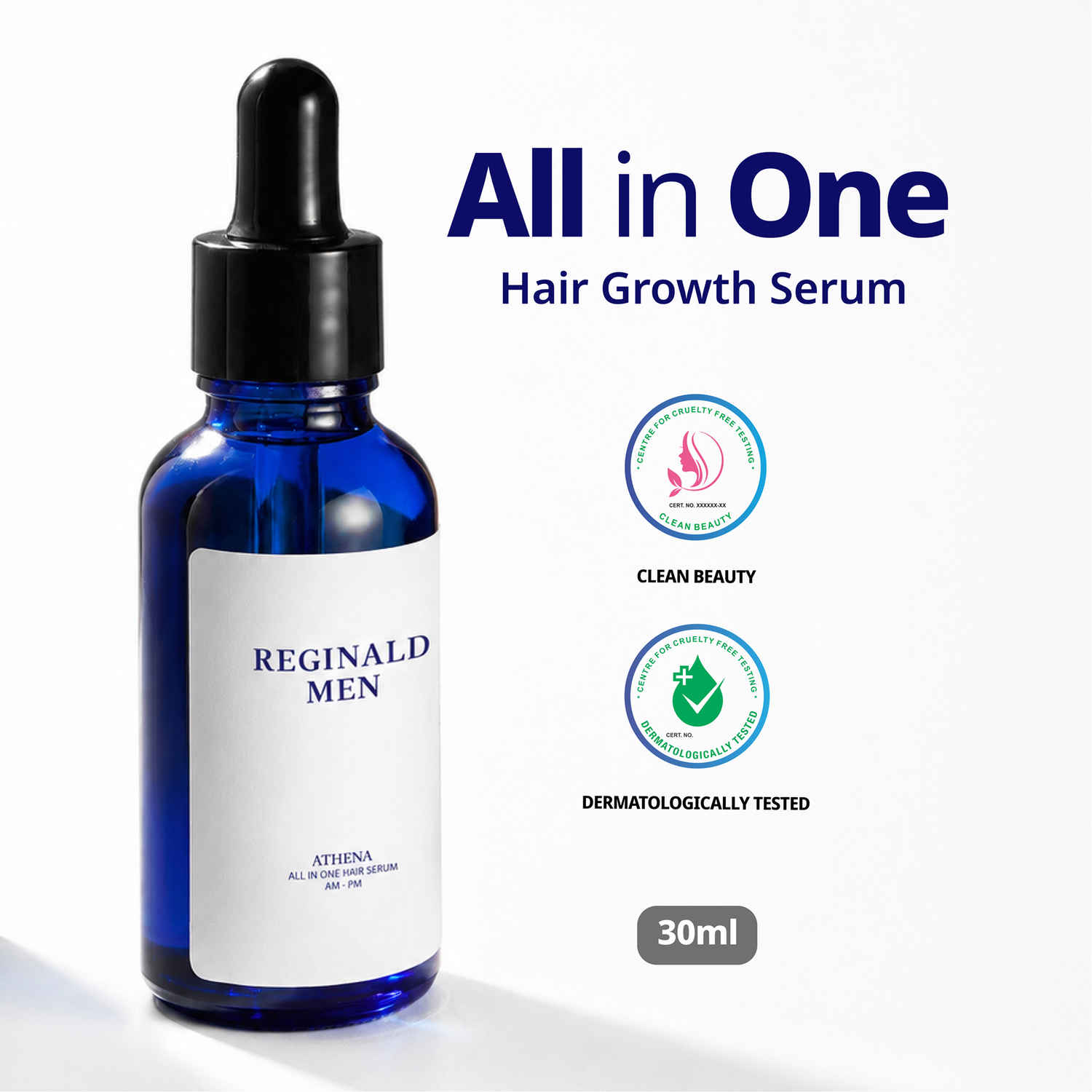 Buy Reginald Men Athena- All in one Hair Growth Serum | Hair Fall Control & Follicle Boost with 12 Actives | Advanced Hair Growth Serum For Scalp | Controls HairFall & Boosts New Hair Growth | For Men | (30 ml) - Purplle
