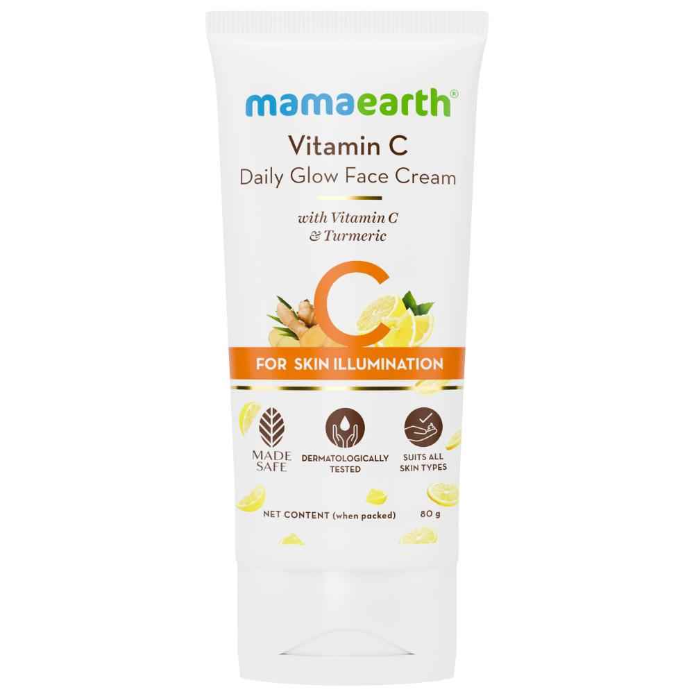 Buy Mamaearth Vitamin C Daily Glow Face Cream With Vitamin C & Turmeric for Skin Illumination - 80 gm - Purplle