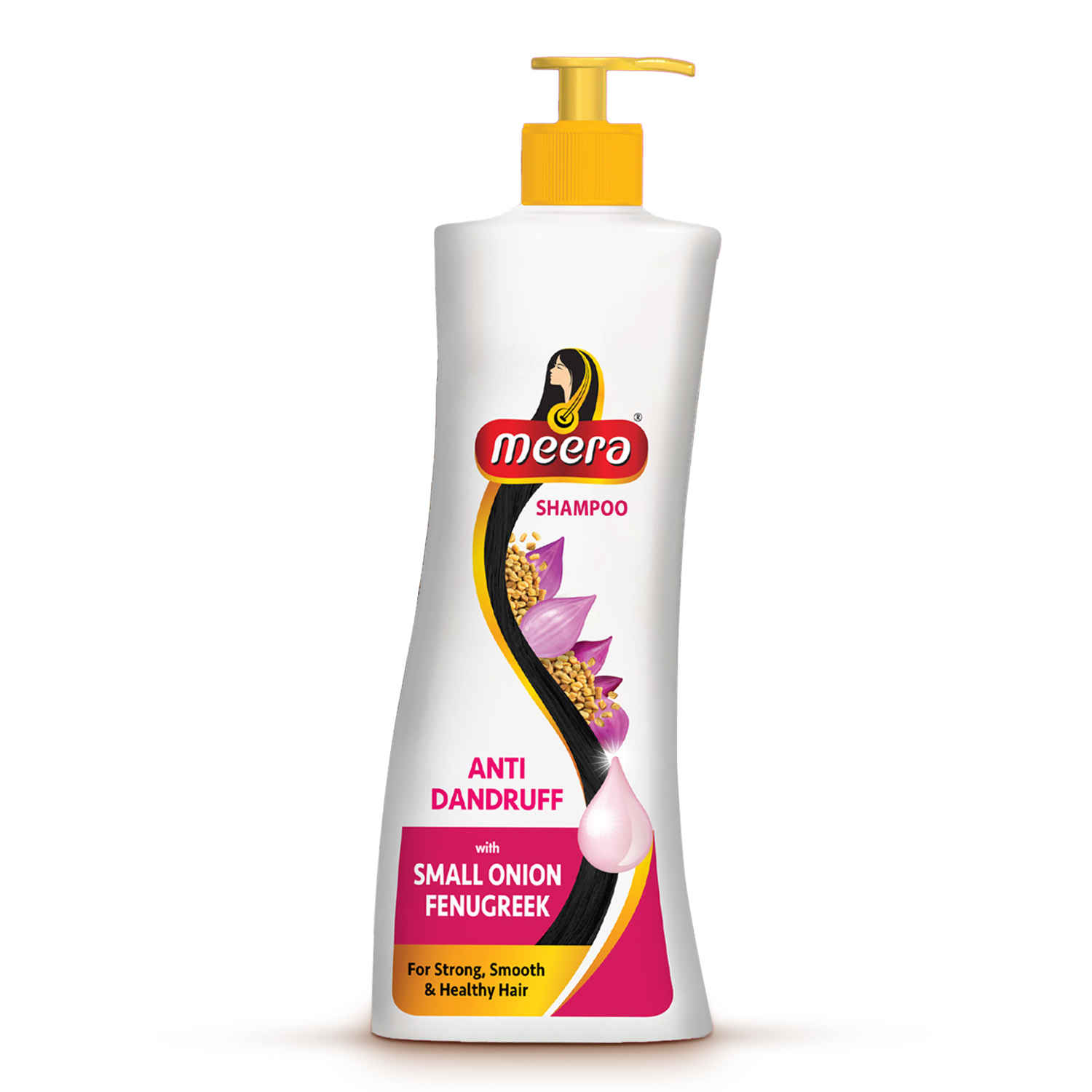 Buy Meera Anti Dandruff Shampoo | Small Onion & Fenugreek | Nourishes Scalp, Controls Flakes & Reduces Itchiness | Paraben Free Herbal Care for Men & Women (340 ml) - Purplle