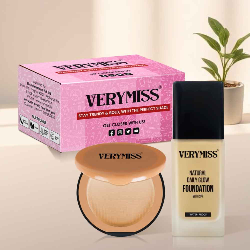 Buy VERYMISS Foundation + Compact Powder (Fair Tone) Combo of 2 - Purplle