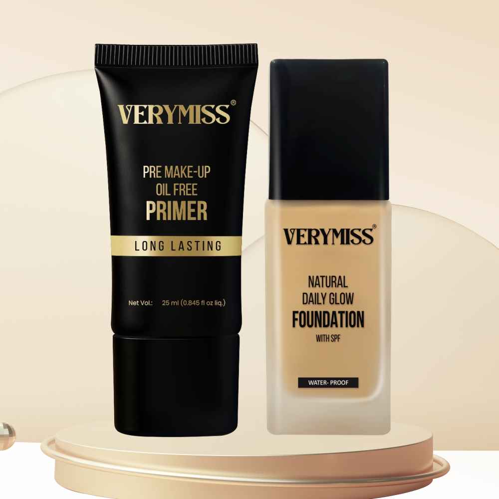 Buy VERYMISS Foundation + Oil Free Primer (Medium Tone) Combo of 2 - Purplle