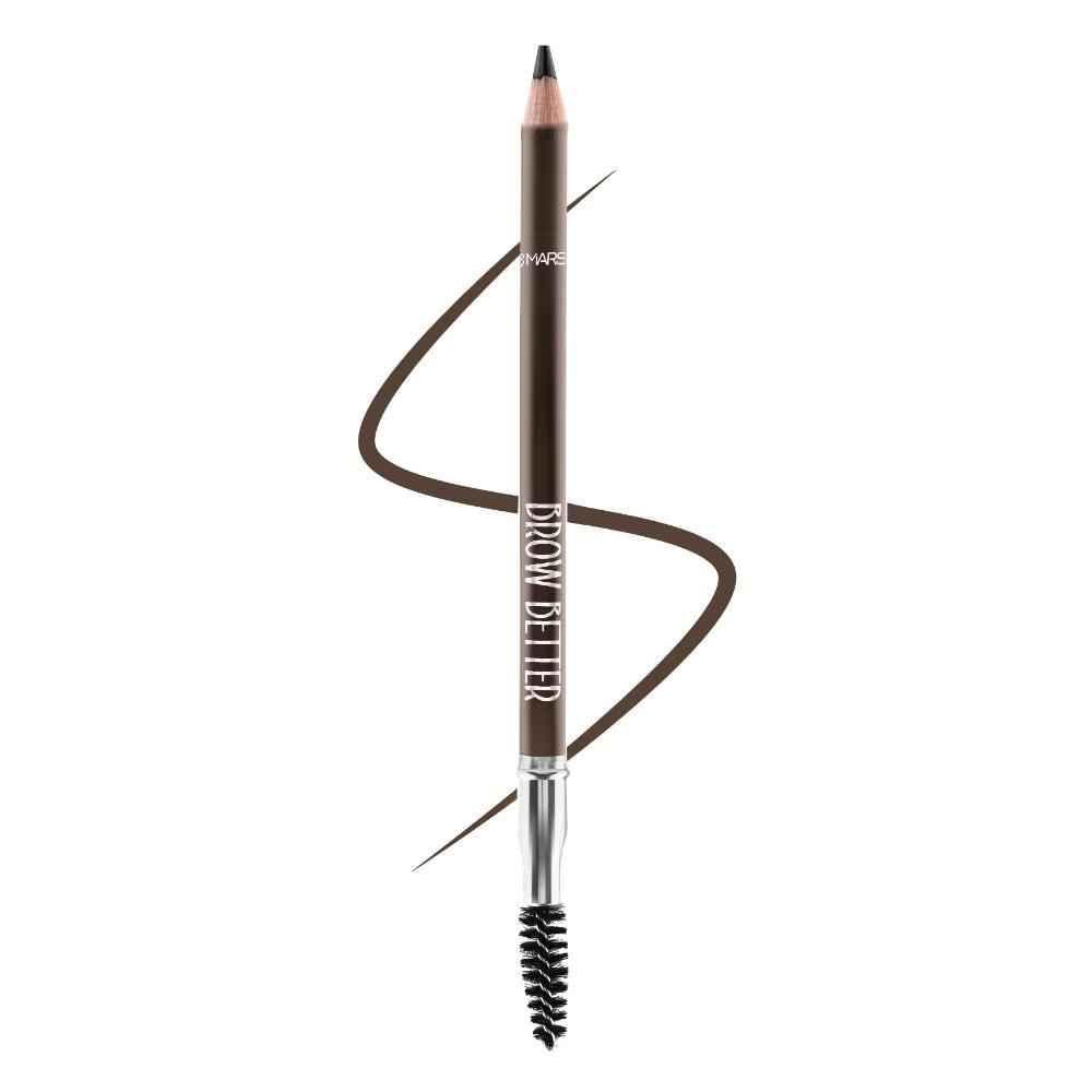 Buy MARS Brow Better Eyebrow Pencil with Spoolie | Long-Lasting & Smudge Proof | Rich Pigmentation | Natural-Looking Results | Easy to Sharpen (1.4 gm) (Brown) - Purplle