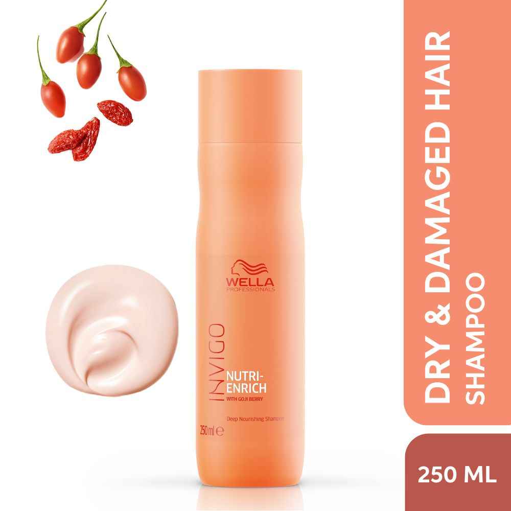 Buy Wella Professionals INVIGO Nutri Enrich Deep Nourishing Shampoo (For Dry And Damaged Hair) 250 ml - Purplle