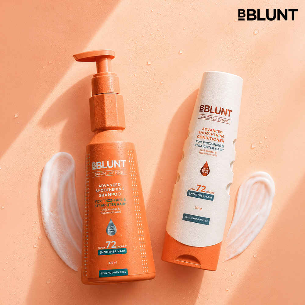 Buy BBLUNT Advanced Smoothening Shampoo (300 ml) + Conditioner (250 gm) - Combo of 2 - Purplle