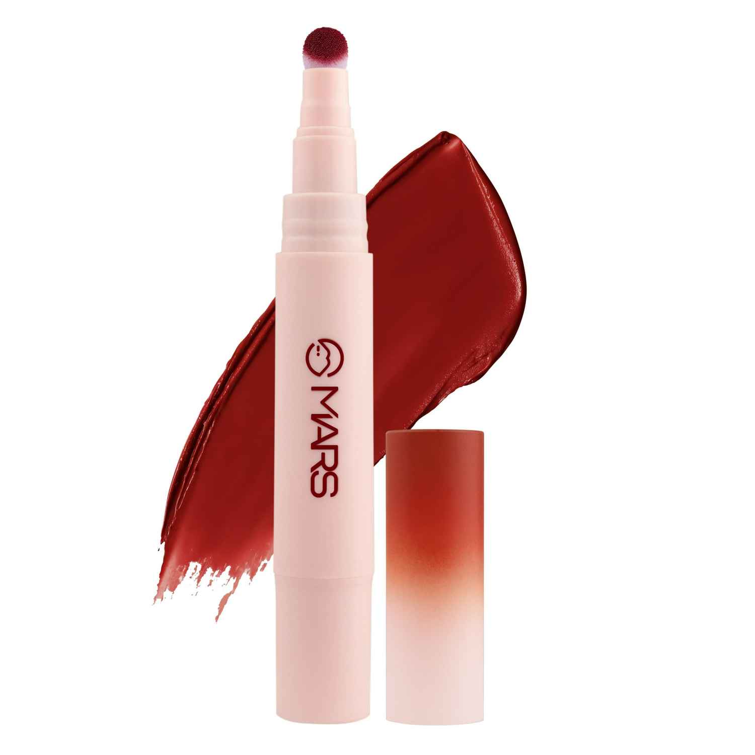 Buy MARS Lip Fuzz Blurring Mousse Cream with Cushion Tip Applicator | Paraben-Free | Air-Soft Matte Lipstick | Blurred Finish | One Swipe High Color Payoff | (01-BARE HUG) (3 ml) - Purplle