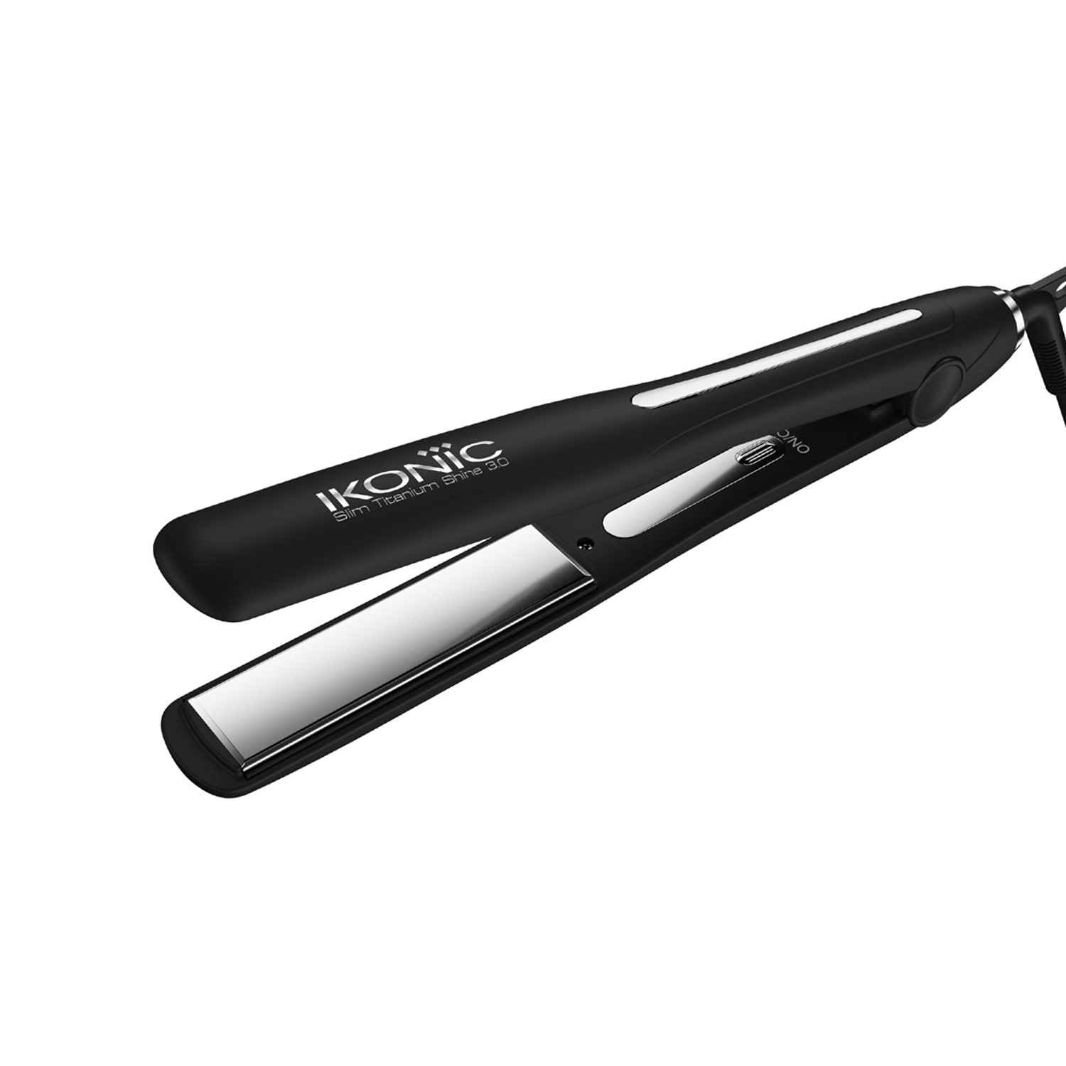 Buy IKONIC PROFESSIONAL Slim Titanium Shine 3.0 Hair Straightener, Black| Dual Titanium Plates| Advanced Heat Technology 1 pc - Purplle