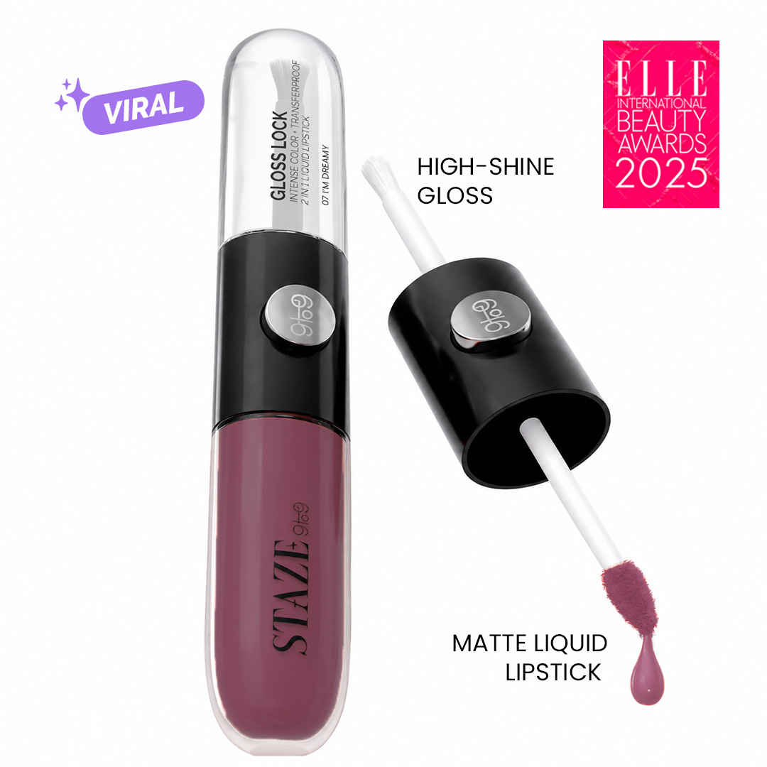 Buy Staze Gloss Lock 2-in-1 Matte Liquid Lipstick + High-Shine Gloss | Long-Lasting |08 I'm Chic (7 gm) - Purplle