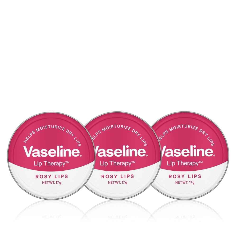 Buy Vaseline Lip Therapy Rosy Lips 17 gm (Pack of 3) - Purplle