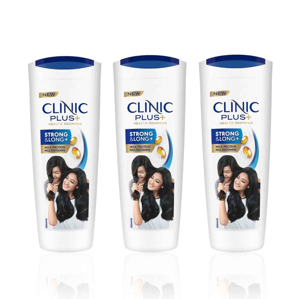 Buy Clinic Plus Strong & Long Health Shampoo(355 ml) (Pack of 3) - Purplle