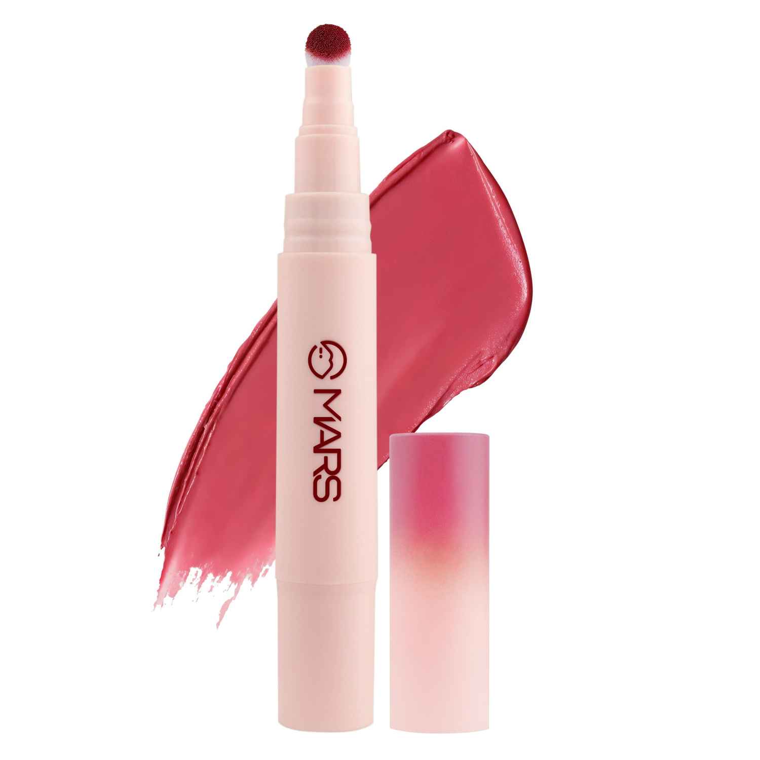 Buy MARS Lip Fuzz Blurring Mousse Cream with Cushion Tip Applicator | Paraben-Free | Air-Soft Matte Lipstick | Blurred Finish | One Swipe High Color Payoff | (03-WARM WHISPER) (3 ml) - Purplle