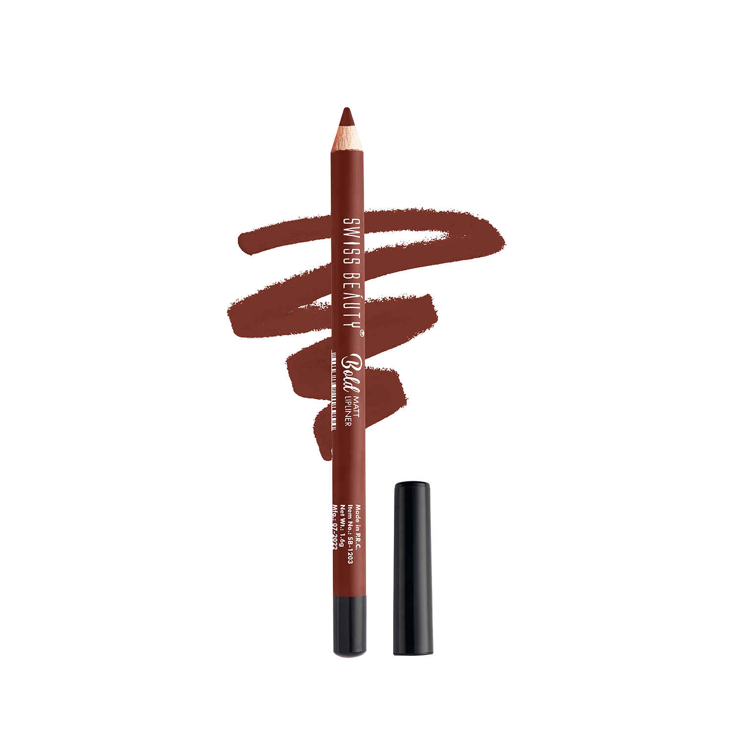 Buy Swiss Beauty Bold Matt Lip Liner Pencil - Cherry Brown ( 1.6 gm ) - Purplle