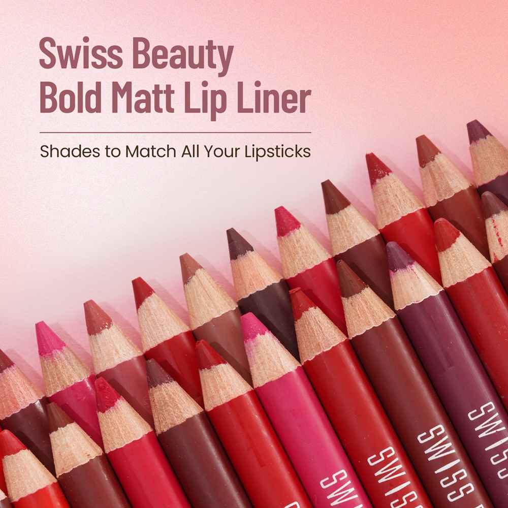 Buy Swiss Beauty Bold Matt Lip Liner Pencil - Choco Nude ( 1.6 gm ) - Purplle