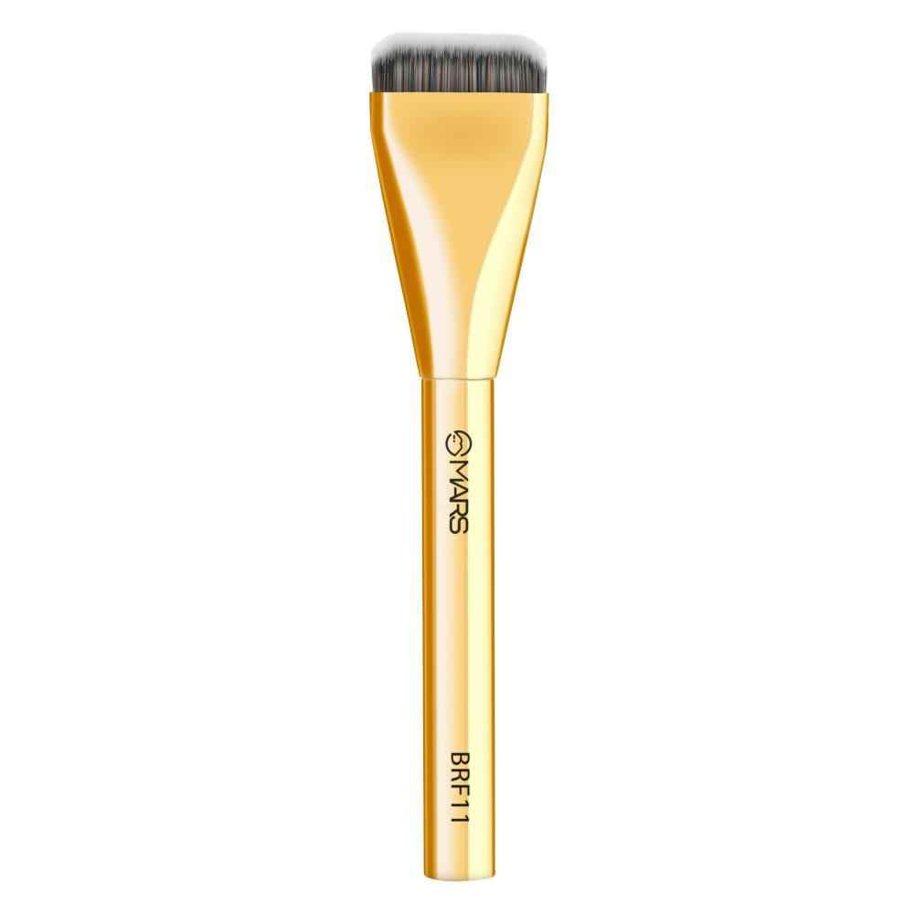 Buy MARS Artist's Arsenal Ultra Thin Foundation Makeup Brush For Blending Liquid Foundation & Cream | Ultra Thin Bristles | Flawless Application | Sleek Design for Minimal Effort (Golden)Pack of 1 - Purplle