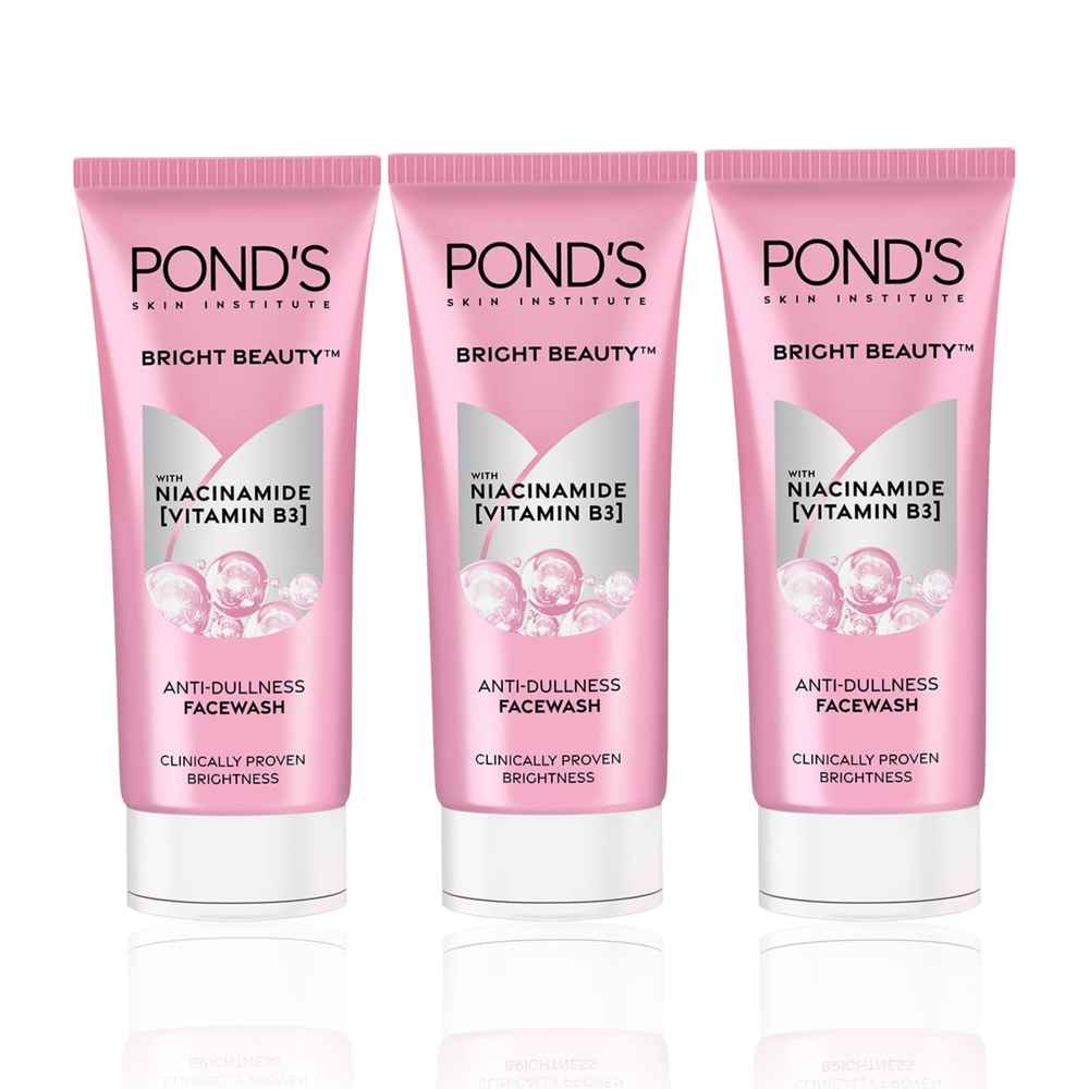 Buy Ponds Bright Beauty ANTI - DULLNESS Face Wash (100 gm) (Pack of 3) - Purplle