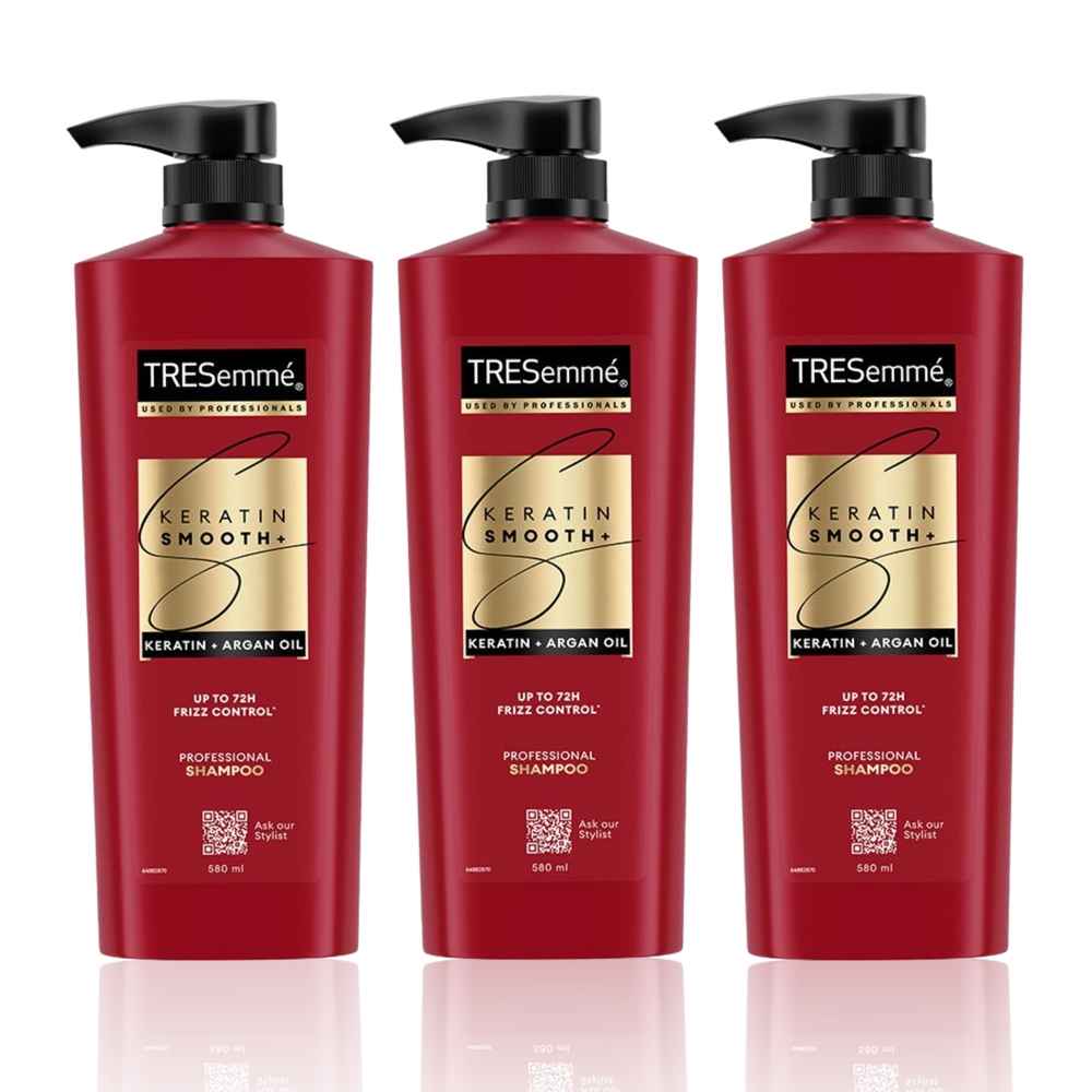 Buy TRESemme Keratin Smooth Shampoo (580 ml) (Pack of 3) - Purplle